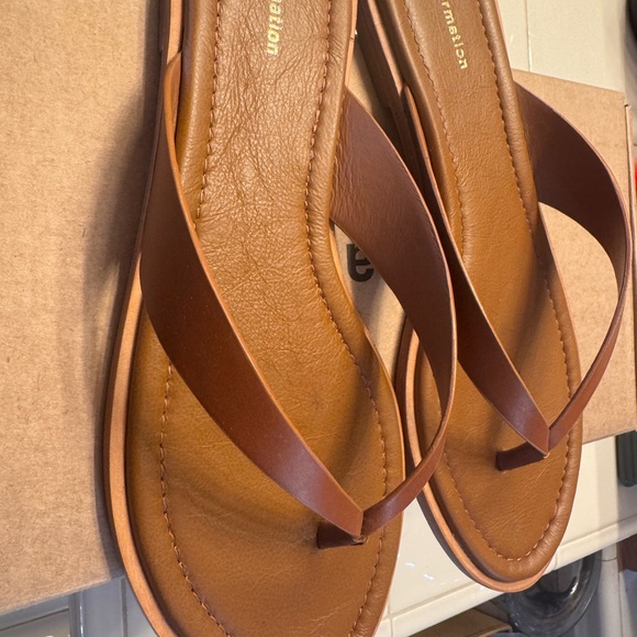 Anthropologie Tan Leather Sandals - Picture 1 of 3